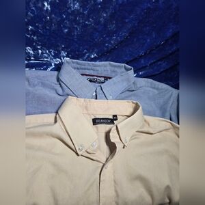 2 Pack Slim Fit Dress Shirts 16 1/2